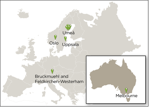 Places where the HIFE Program has been evaluated in scientific studies